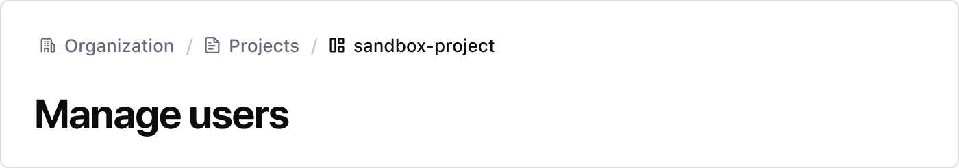 Page Header Breadcrumb